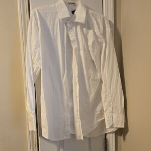 Sean John White Dress Shirt Timeless Cotton Blend